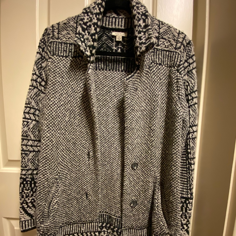 Lucky Brand sweater coat. EUC. Size small.